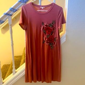 Pink with flowers, Charlotte Russe short sleeve dress